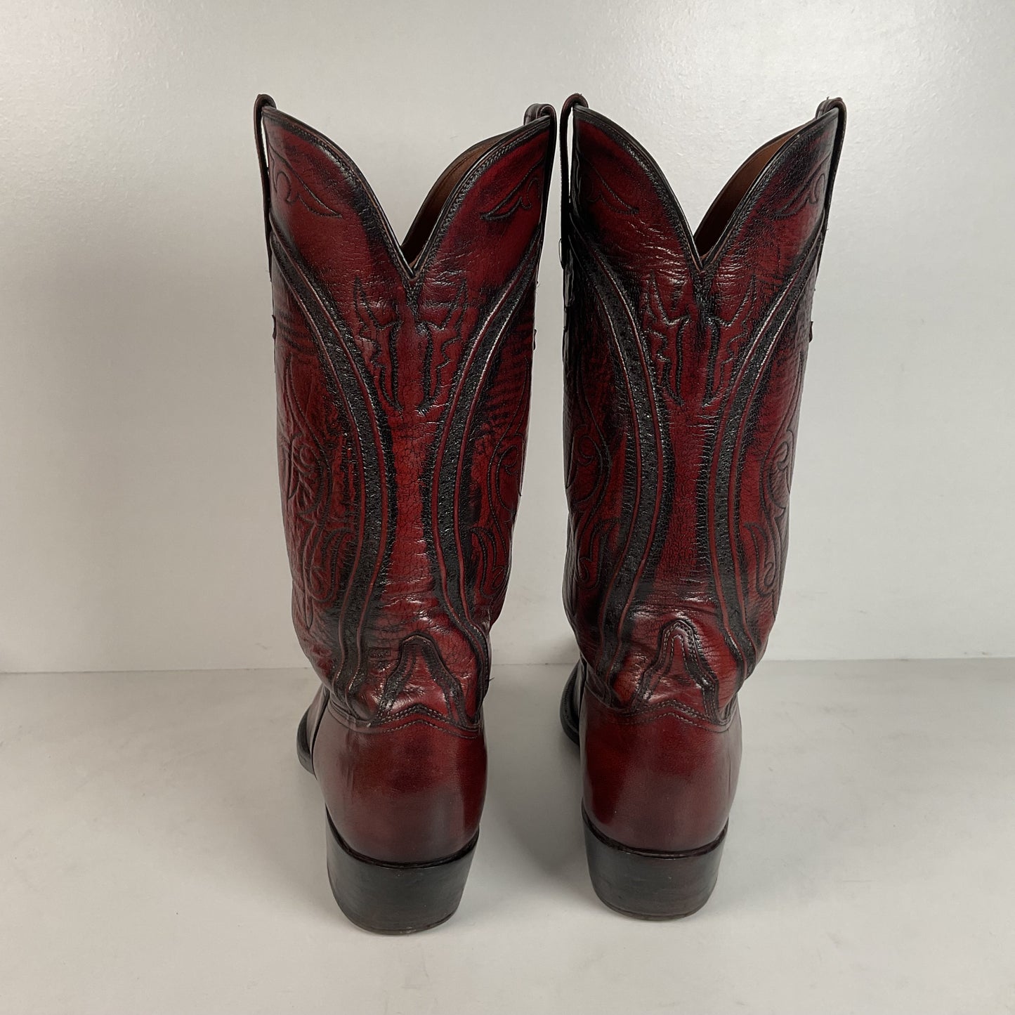 Vintage Lucchese San Antonio Cowboy Boots | Oxblood | Extra Narrow | 11.5 A