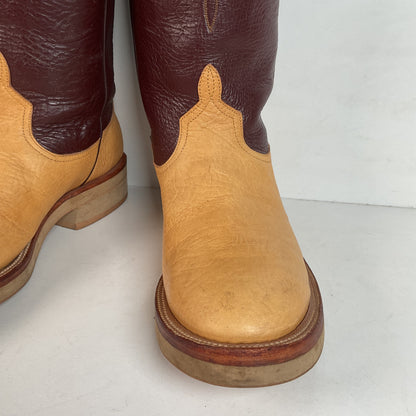 Anderson Bean Crepe Roper Boots 9.5 D USA Made