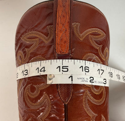 Lucchese San Antonio Ostrich Quill Cowboy Boots Men’s 9.5 B | Women’s 10.5
