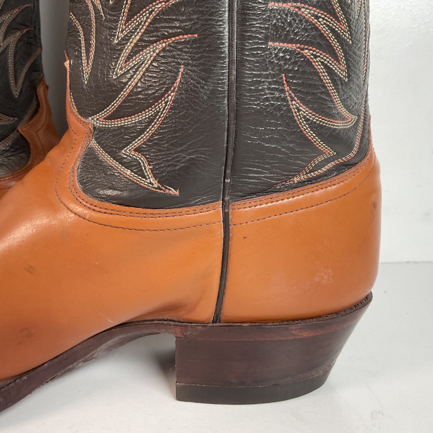 Vintage Justin Cowboy Boots | Calfskin | USA Made | Extra Narrow | Men’s 13 A