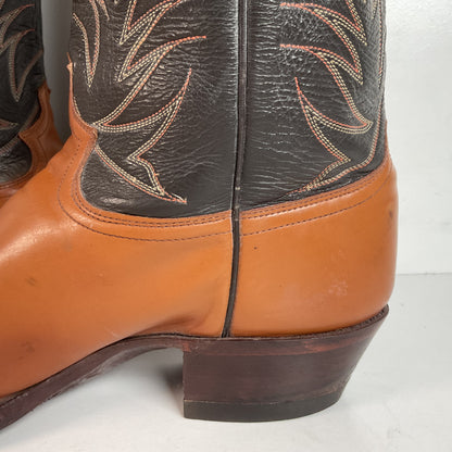 Vintage Justin Cowboy Boots | Calfskin | USA Made | Extra Narrow | Men’s 13 A