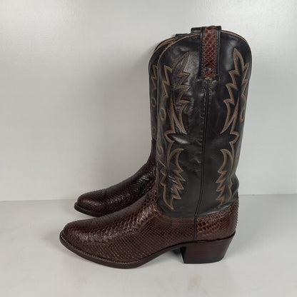 Vintage Dan Post Snakeksin Cowboy Boots | Exotic | USA Made | Men’s 9.5 D