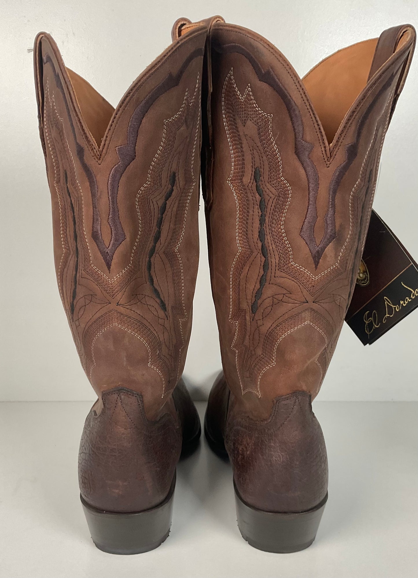 El Dorado Hippopotamus Cowboy Boots 9.5 D Handmade