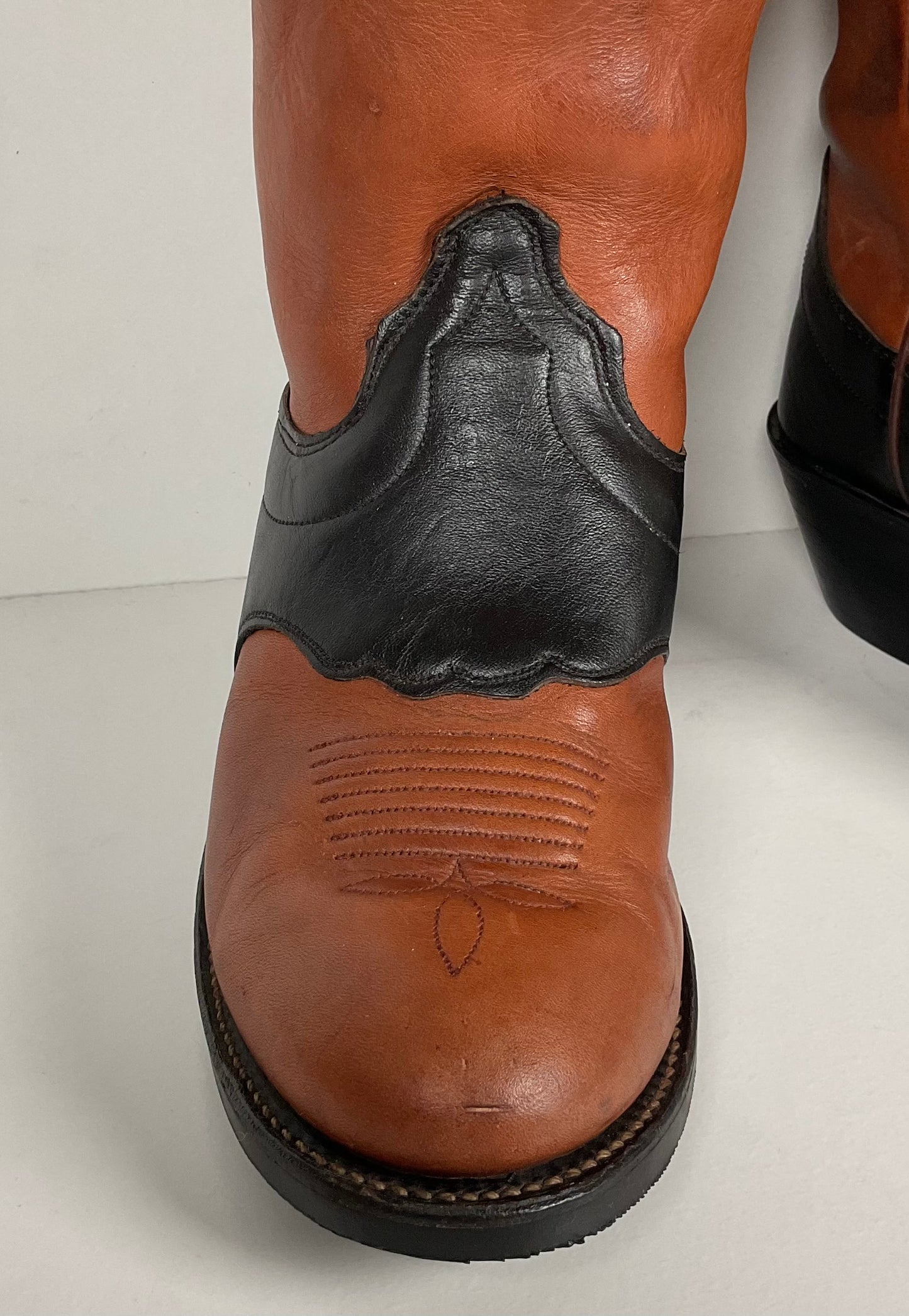 Olathe Tall Top Buckaroo Boots | USA Made | Overlay | Men’s 6 C | Women’s 7