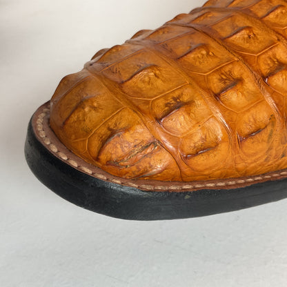 Rios Of Mercedes Hornback Caiman Cowboy Boots 10 C  Butterscotch Exotic