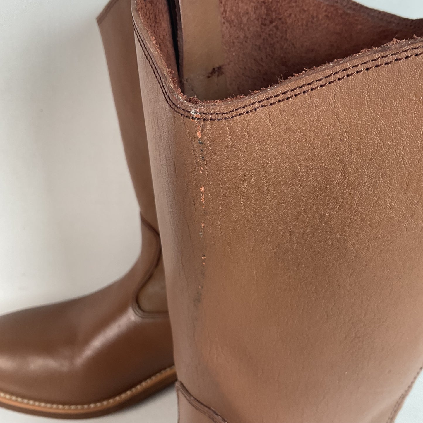 Vintage Double H Ranchwell Wellington Boots 12 D USA Made Pull On