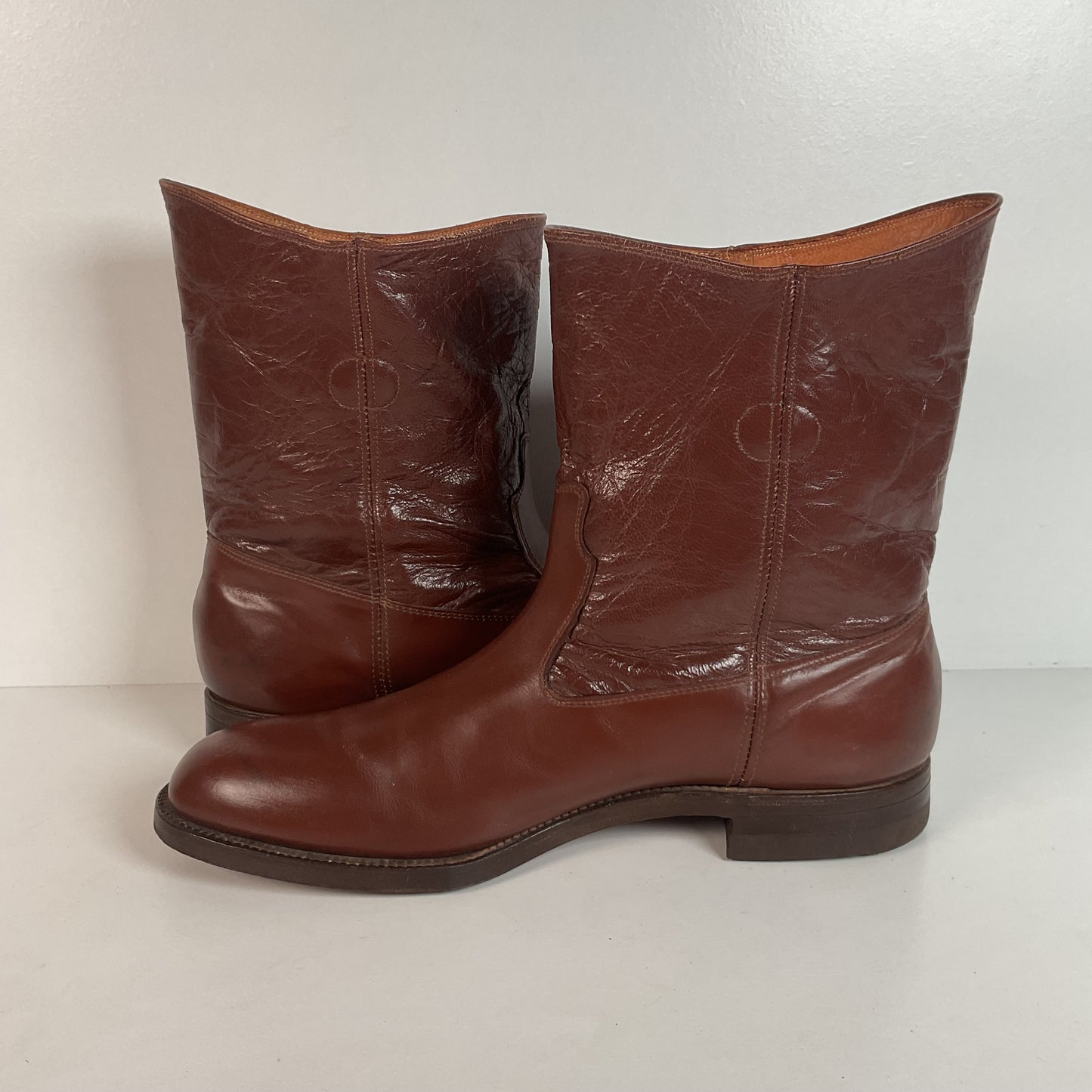 Vintage Jarman Cloth Pull Military Style Boots 11 Narrow 1940s