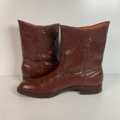 Vintage Jarman Cloth Pull Military Style Boots 11 Narrow 1940s
