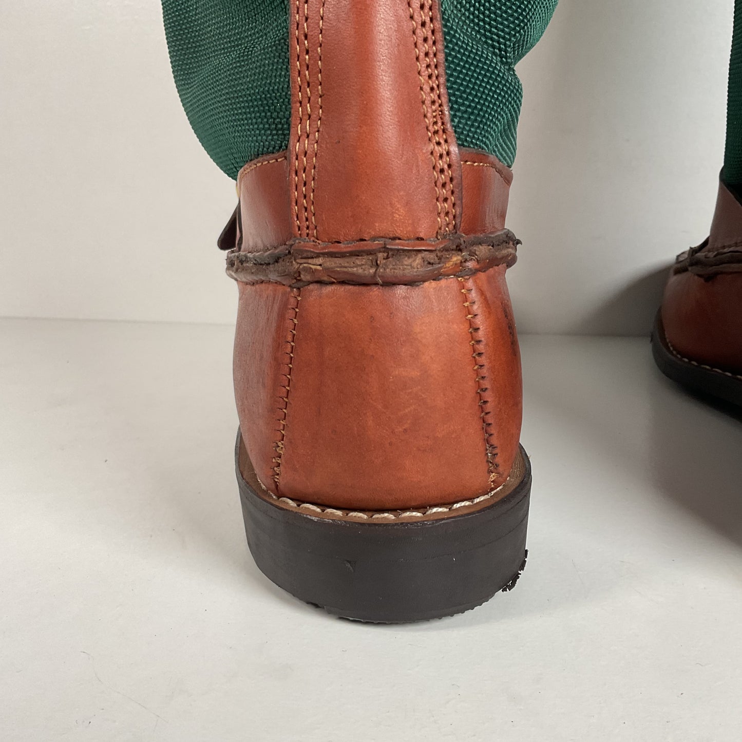 Vintage Gokey Botte Sauvage Snake Boots | Green Canvas | Men’s 13.5 D