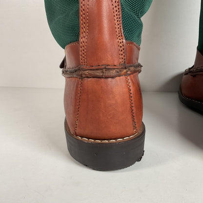 Vintage Gokey Botte Sauvage Snake Boots | Green Canvas | Men’s 13.5 D