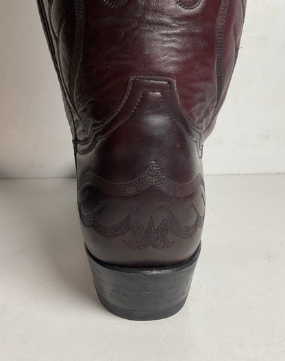 Vintage Tony Lama Cowboy Boots Men’s 9.5 D Black Cherry