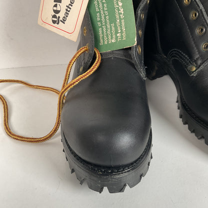 Vintage Steel Toe Logger Boots | USA Made | 1970s-1980s | Men’s 7.5 E