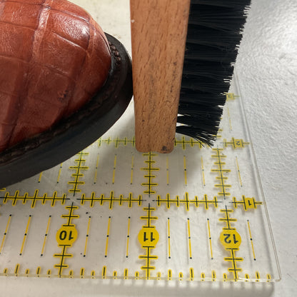 Tony Lama Royal Caiman Cowgirl Boots 7.5 M Belly Cut Tooled