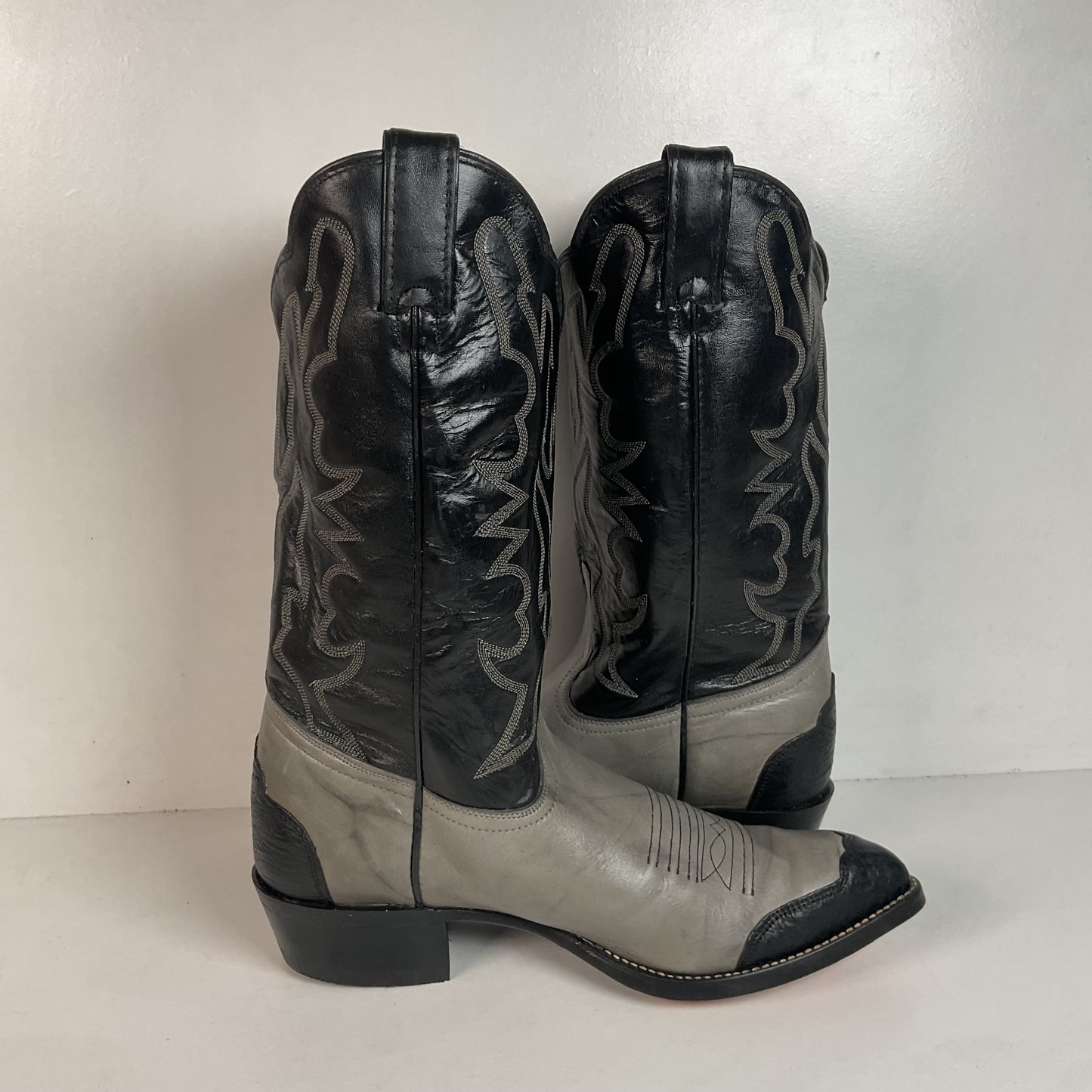 Vintage Imperial Shark Skin Cowboy Boots 10.5 D USA Made Triad