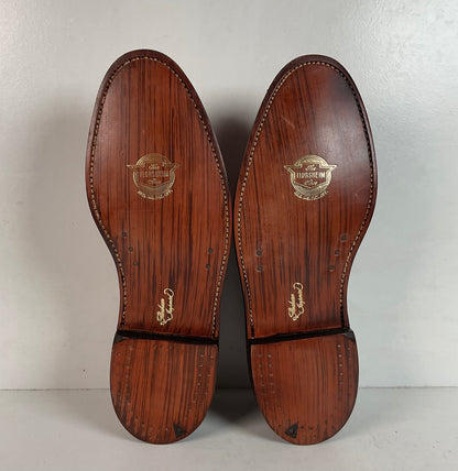 Vintage Florsheim Imperial Longwing Derby Loafers | V-Cleat | 93602 | Narrow | Men’s 9 C