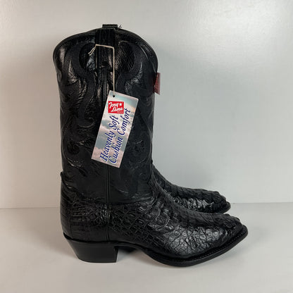 Tony Lama Royal Caiman Cowboy Boots | Exotic | Hornback | USA Made | 12 D