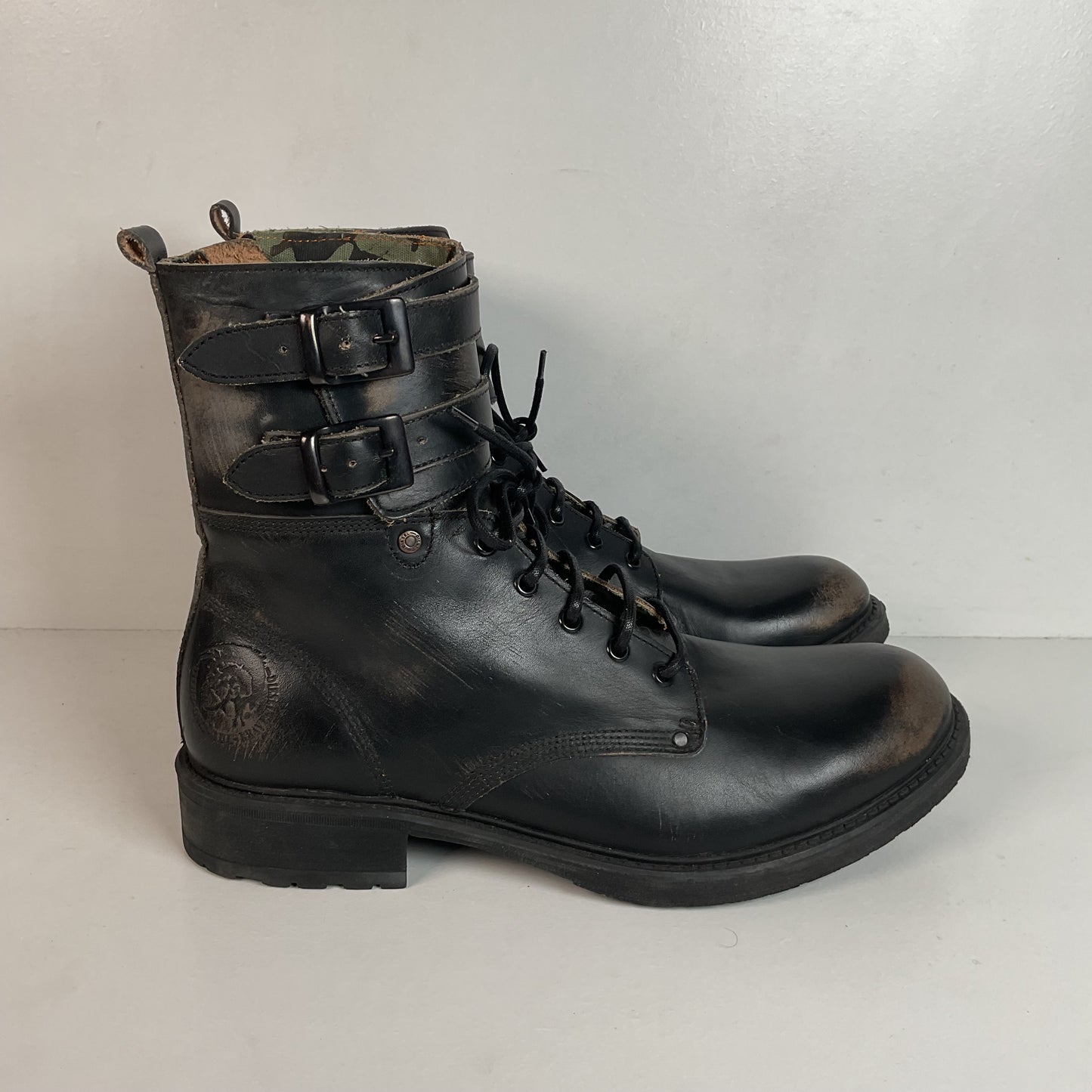 Diesel Double Buckle Harness Boots Men’s 44 EU | 10.5 US Only The Brave