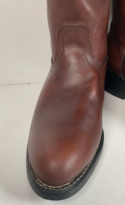 Vintage Georgia Western Work Boots 9.5 Thick Hide USA Made