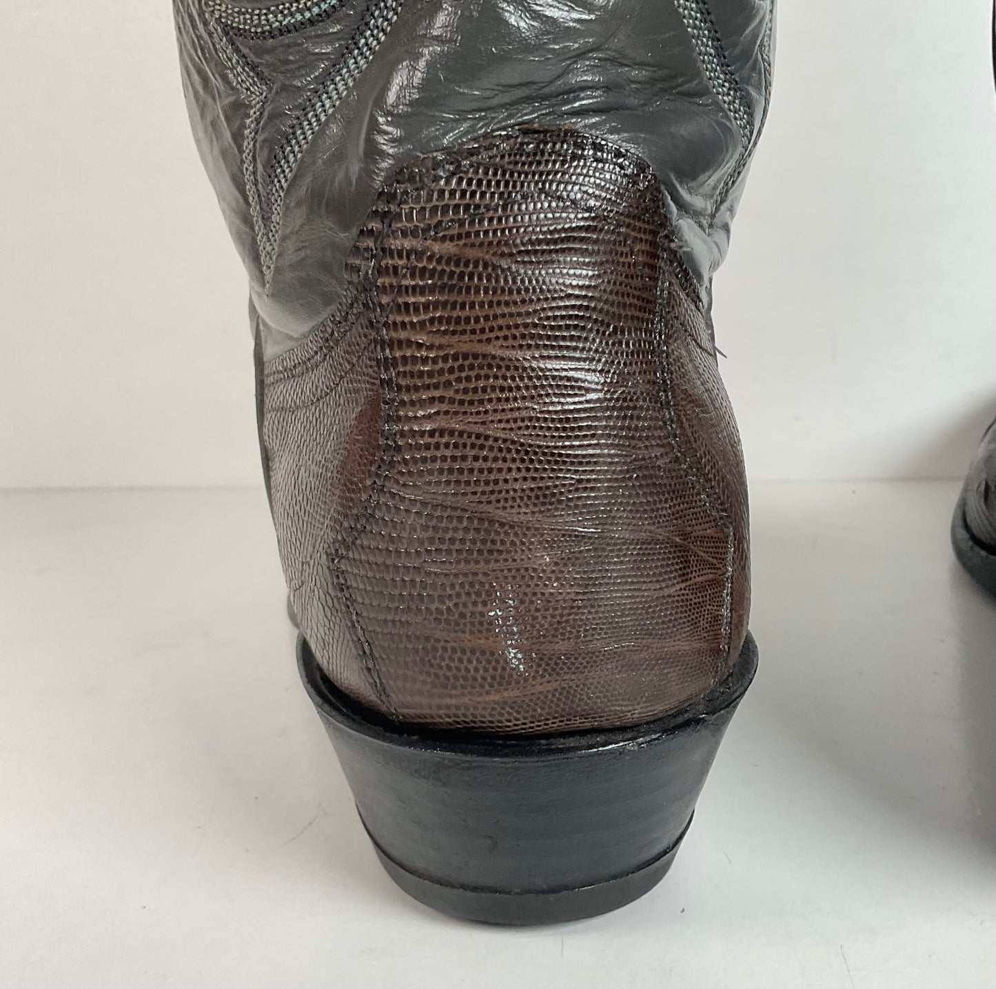Vintage Justin Teju Lizard Cowboy Boots | Brogued | USA Made | Men’s 10.5 B