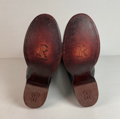 R. Watson Smooth Ostrich Cowboy Boots | Exotic | Black | Men’s 9 D