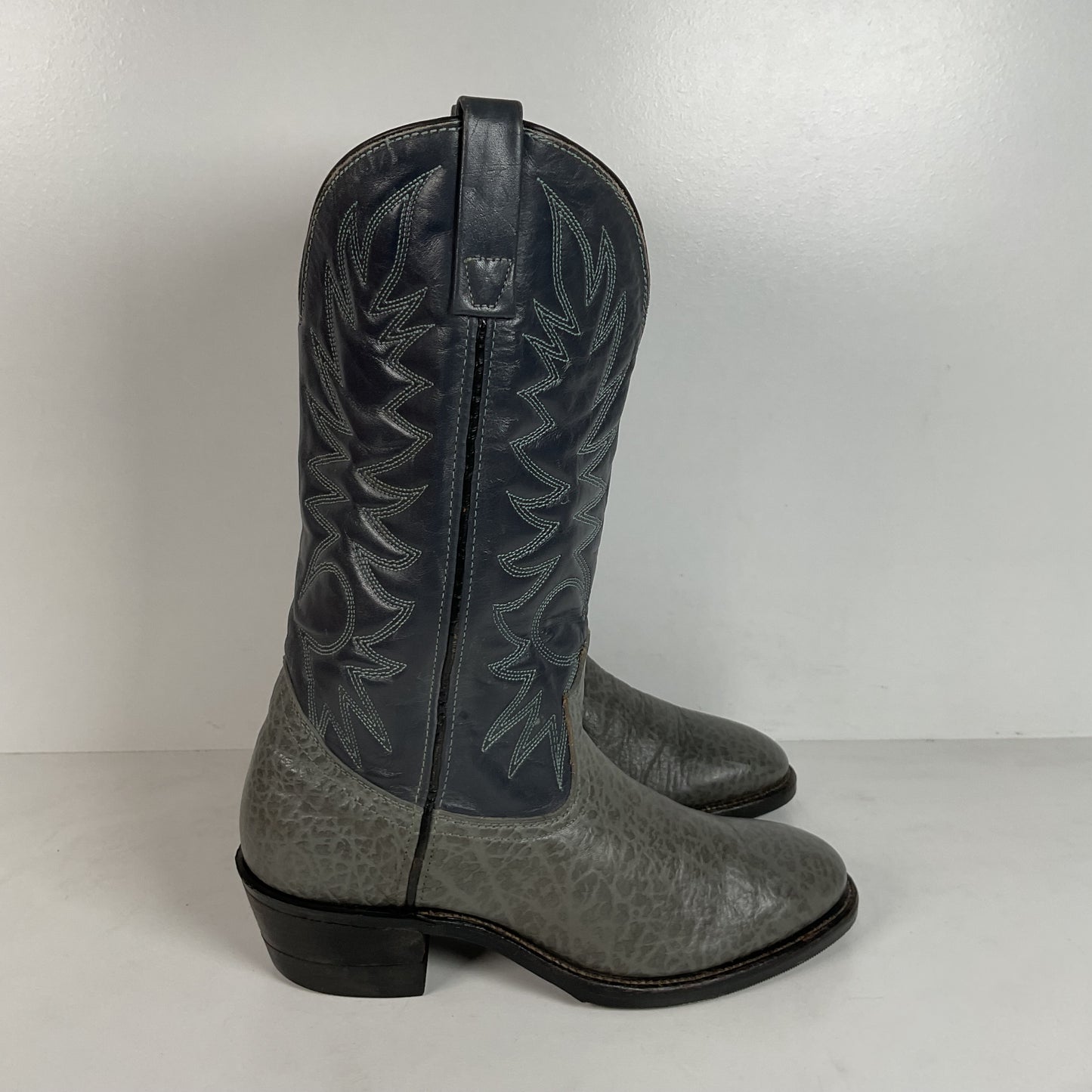 Vintage Red Wing Bullhide Cowboy Boots | USA Made | Grey | Men’s 8.5 D