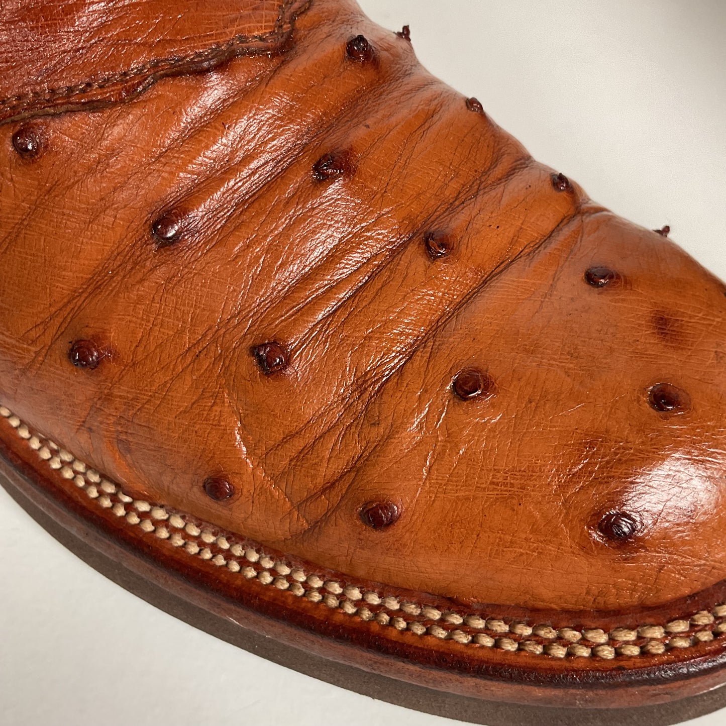 Lucchese 2000 Ostrich Quill Roper Boots | Crepe Sole | Exotic | Women’s 7.5 C