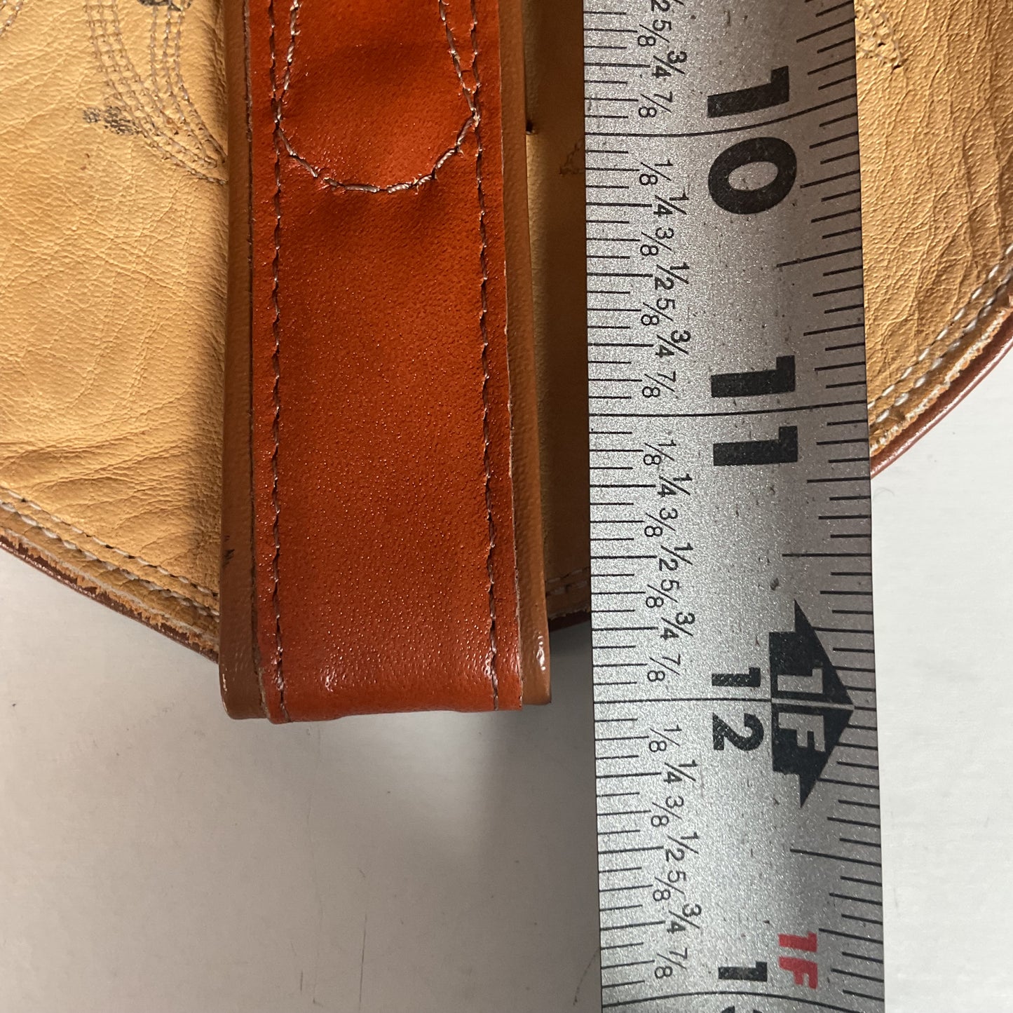 Vintage Justin Burnt Orange Cowgirl Boots 7 C USA Made