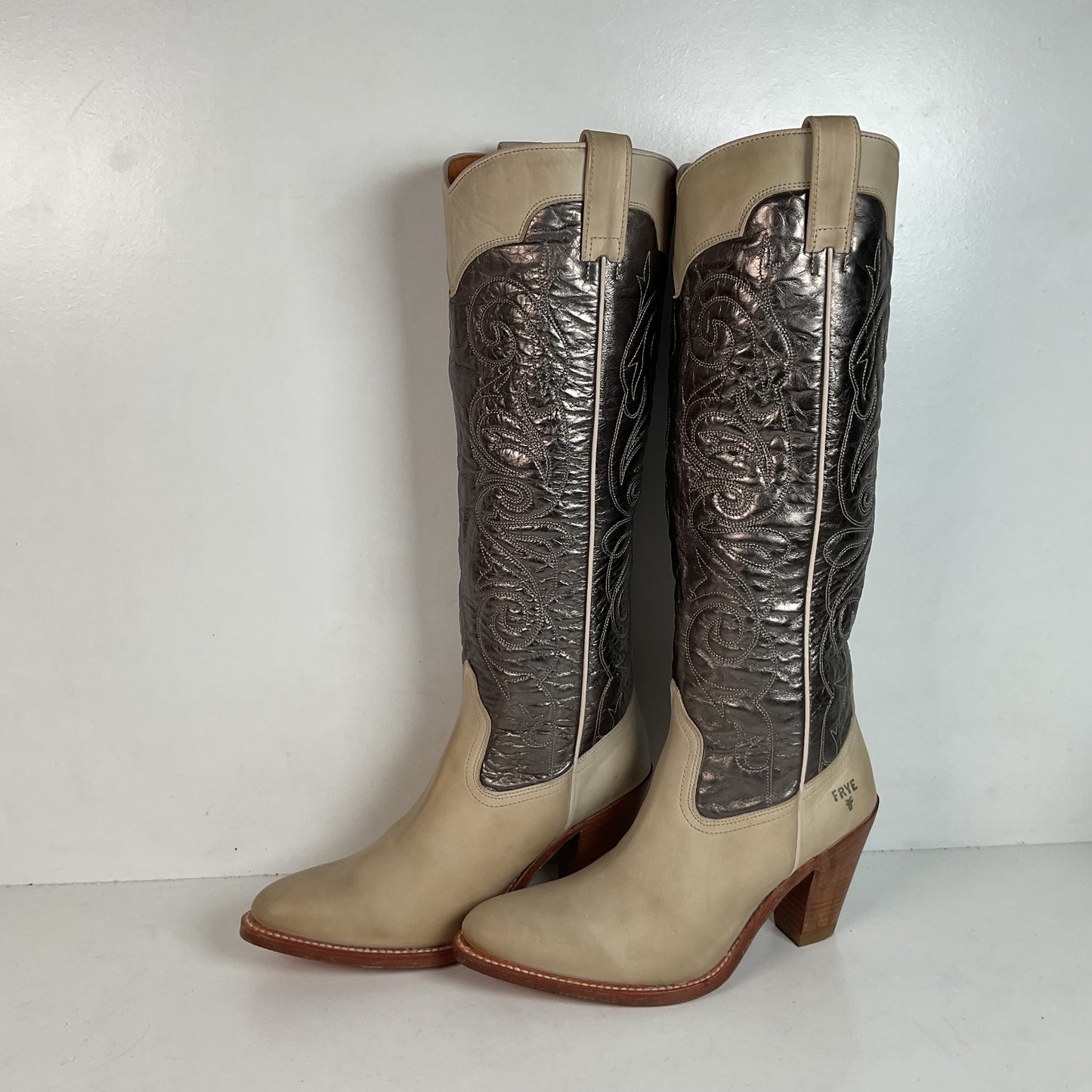 Frye Women’s Mustang Riding Boots 8 M Made In Spain