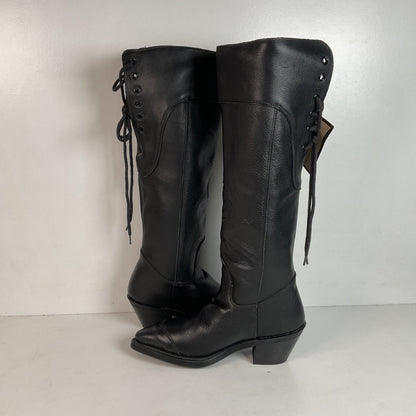 Vintage Harley Davidson Tall Motorcycle Boots 6.5 M Lace Up USA Made