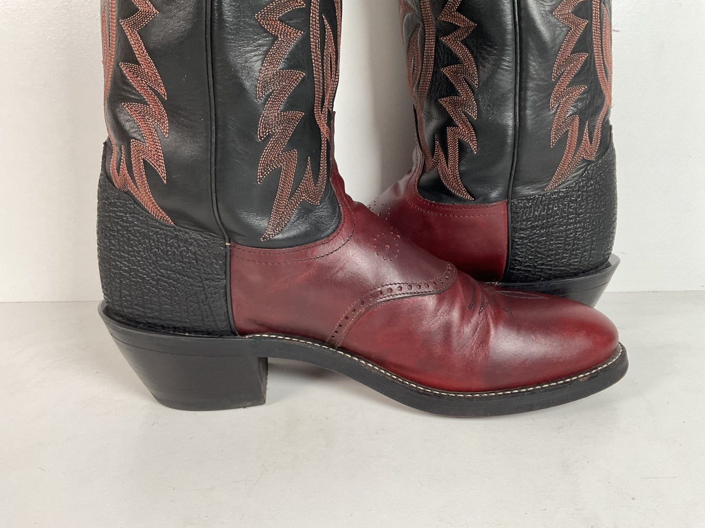 Tony Lama Renegade Buckaroo Boots | Shark Skin Heel | Exotic | USA Made | 13 B