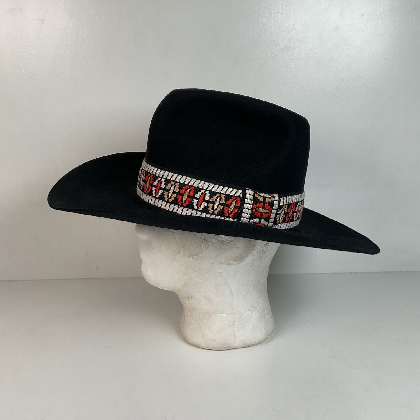Vintage Sears Western Wear Cowboy Hat 7 1/8 Native Southwestern Headband