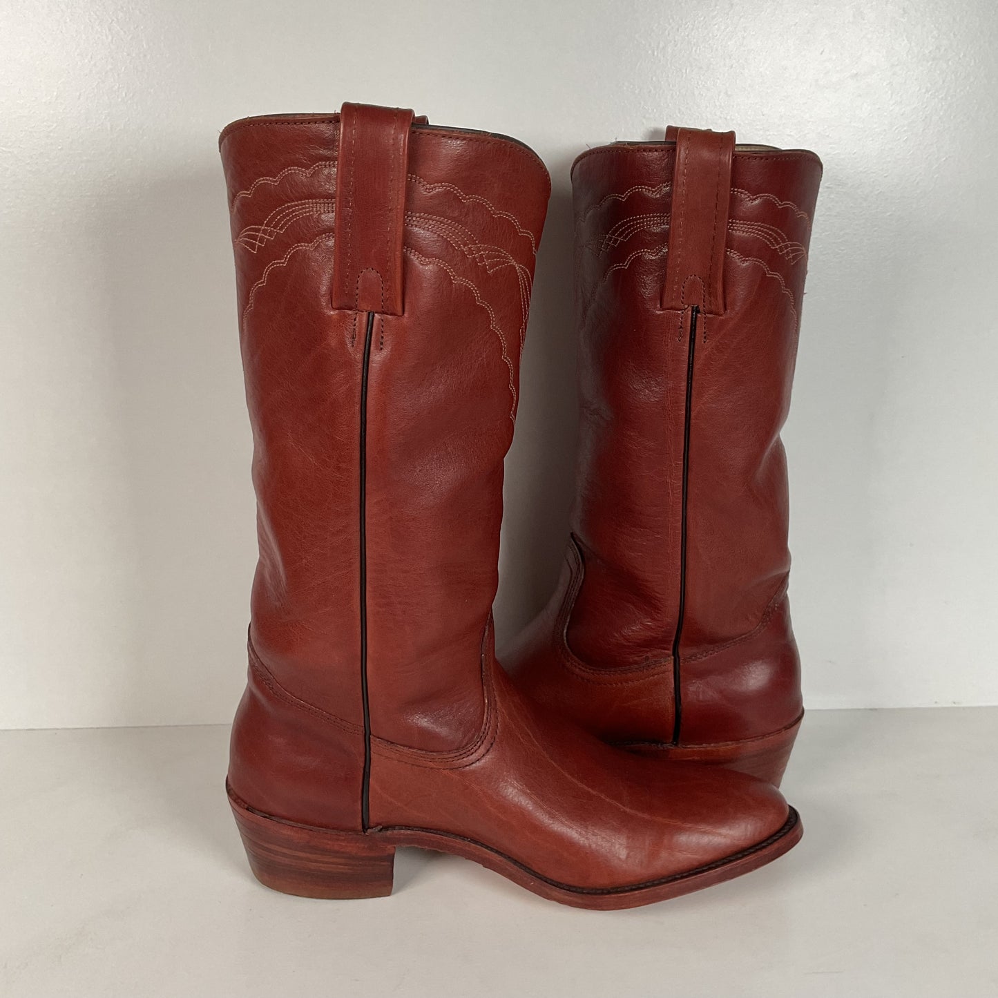 Vintage Frye Cowboy Boots | Chocolate Cow | USA Made | 1980s | Men’s 11 D