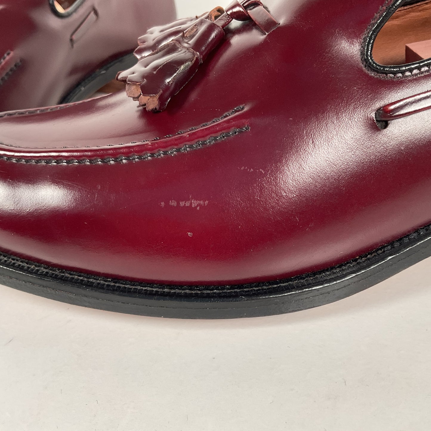 Vintage Allen Edmonds Saratoga Tassel Loafers | Burgundy Calf | Men’s 10 B