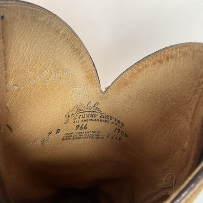 Vintage J. Chisholm Cowboy Boots | Full Suede Rough Out | USA Made | Men’s 9 D