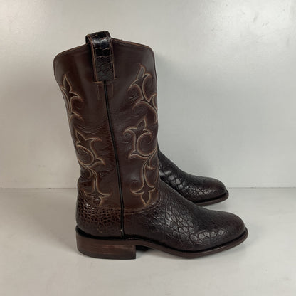 Caboots Nile Crocodile Roper Boots 9.5 E Champion Attitude Custom