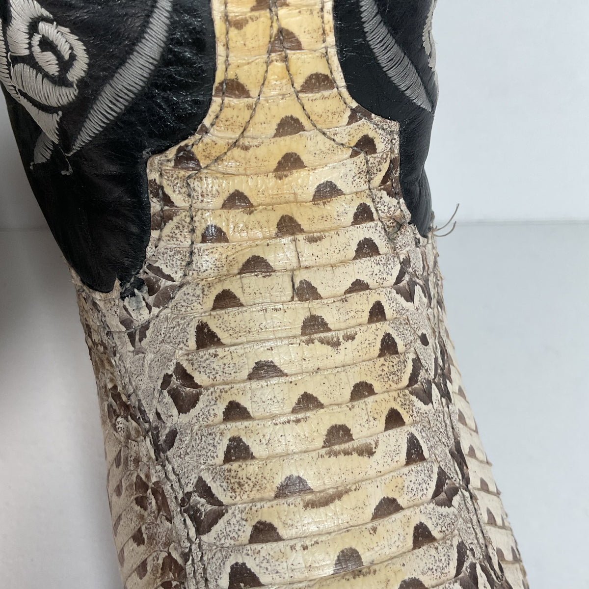 Vintage Code West Viper Snakeskin Cowgirl Boots | Exotic | Women’s 9 M
