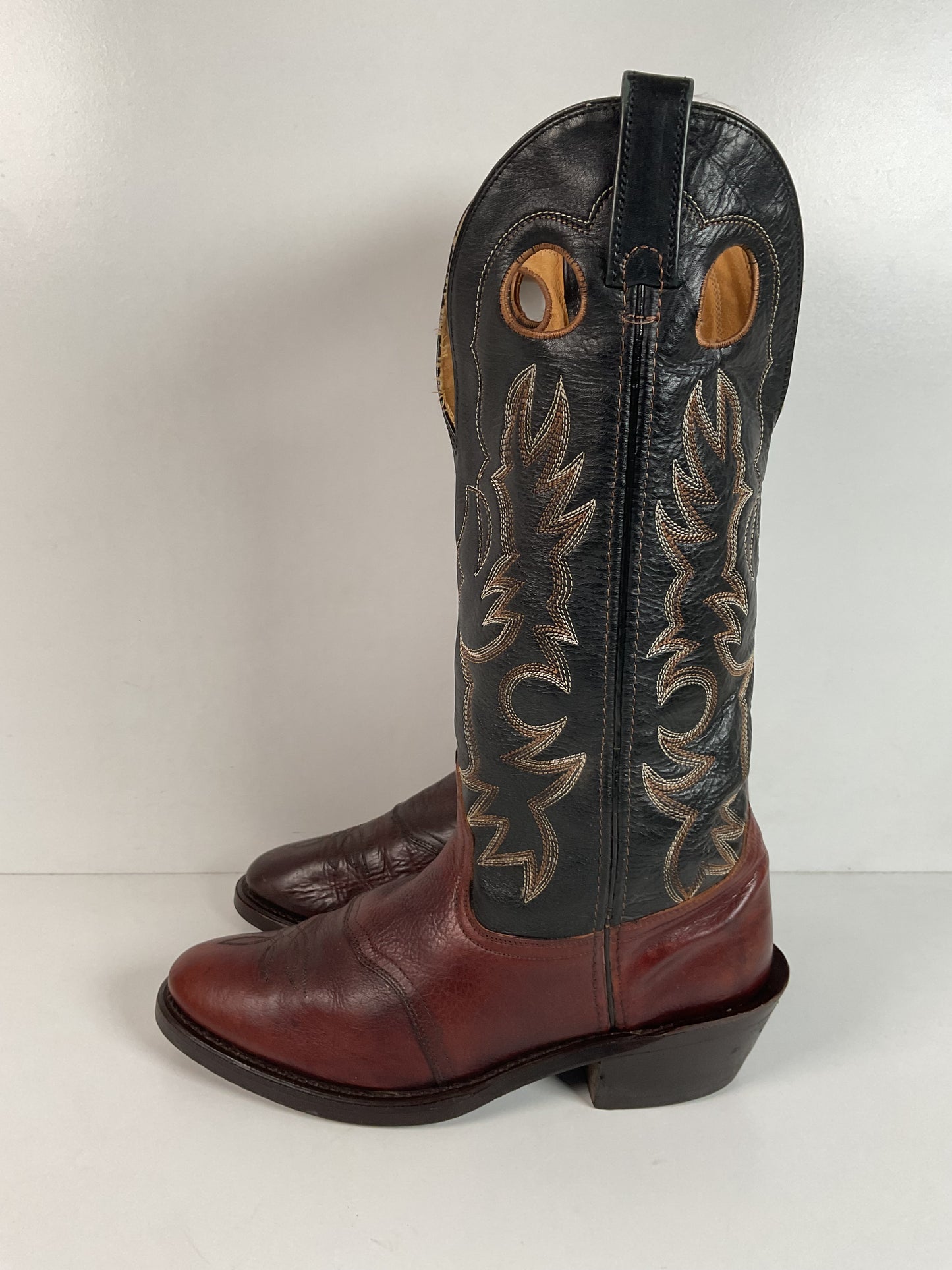 Shepler’s Tall Buckaroo Cowboy Boots 9 D Oil Resistant Work Sole
