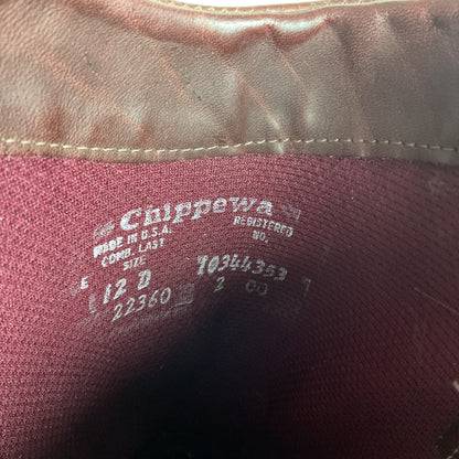 Chippewa Winter Insulated Cowboy Boots 12 D USA Made