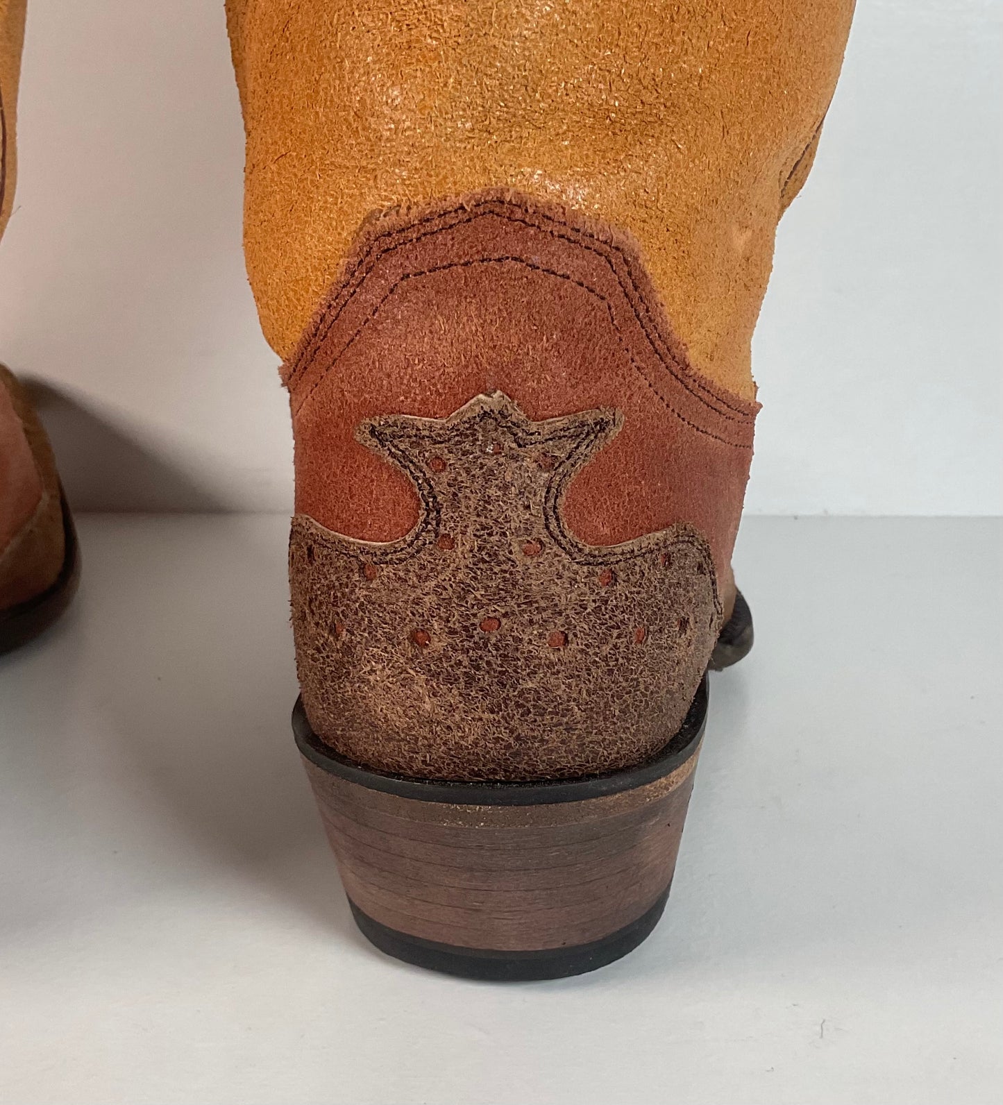 Justin Vintage Collection Cowgirl Boots | Crackle Suede | Retro | Women’s 10 B