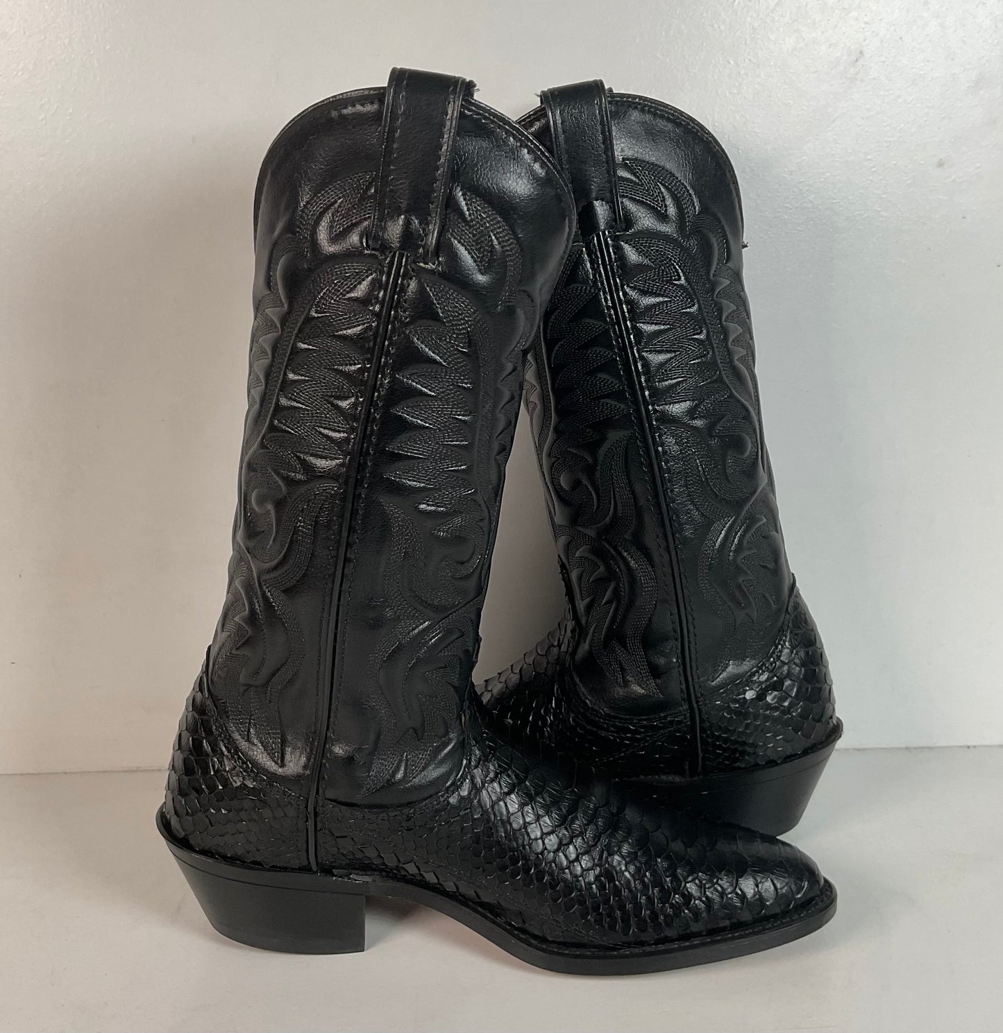 Vintage Laredo Python Snakeskin Cowboy Boots | Men’s 7.5 | Women’s 8.5