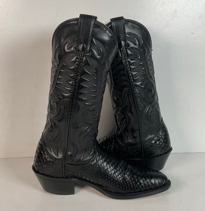 Vintage Laredo Python Snakeskin Cowboy Boots | Men’s 7.5 | Women’s 8.5