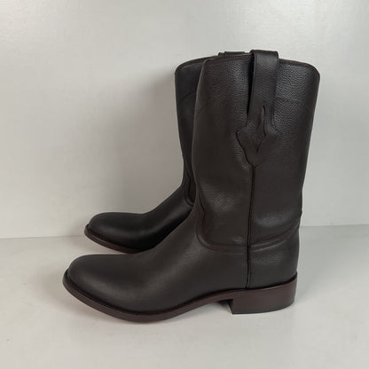 Lucchese for Resistol Ranch Cowboy Roper Boots | Brown Calf | Men’s 8 D