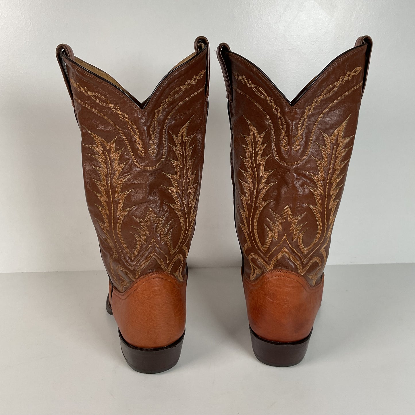 Vintage Tony Lama Cowboy Boots | Gold Label | Bull Shoulder | Men’s 9.5 E