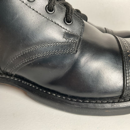 Vintage Double H Cap Toe Jump Boots 10.5 D USA Made Old School Panco Soles