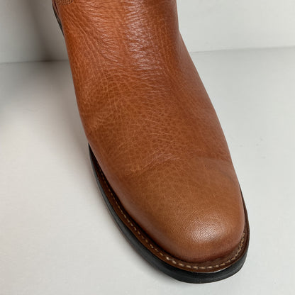Custom Buckaroo Cowboy Boots | Tall Top | Rough Out Suede Shaft | Men’s 11