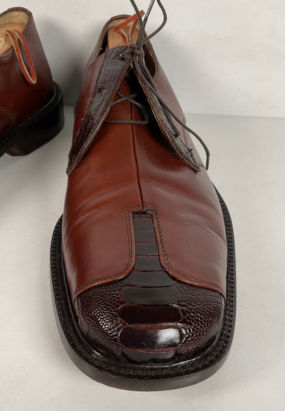 Belvedere Ostrich Leg Derby Shoes | Exotic | Men’s 10 M