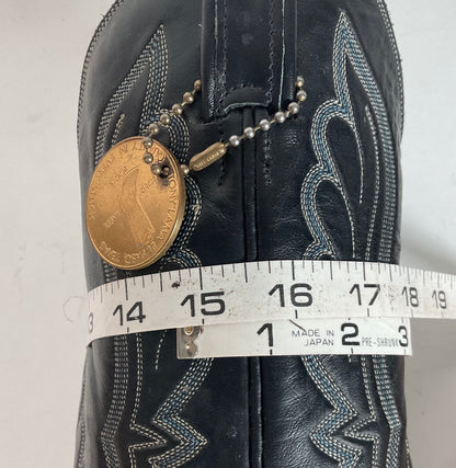 Vintage Tony Lama Anaconda Cowboy Boots | Snakeskin | Gold Label | Exotic | 9 D