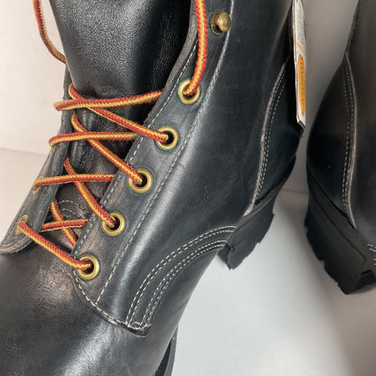 Vintage Herman Santa Rosa Packer Boots 10.5 W USA Made Soft Toe Quabaug Vibram