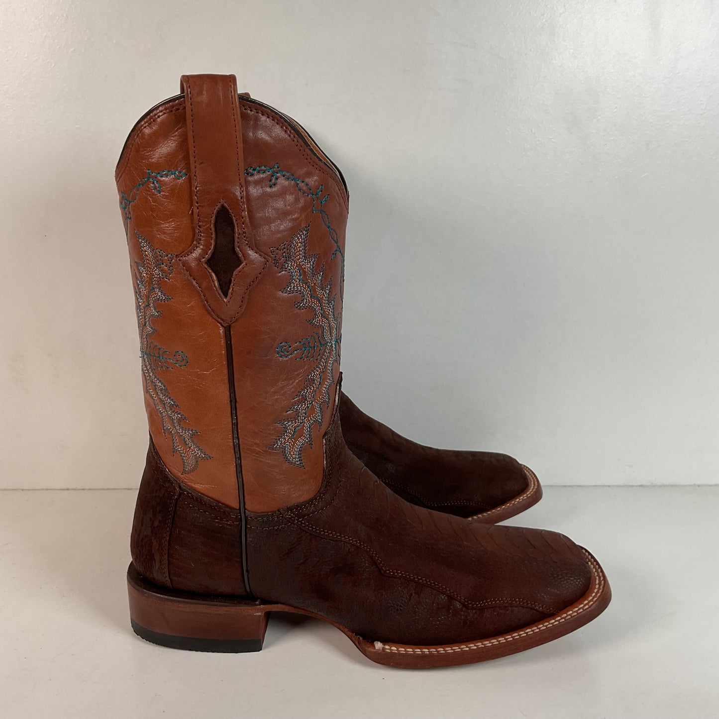 Lucchese for Resistol Ranch Sueded Ostrich Leg Cowgirl Boots | Exotic | Women’s 9.5 B