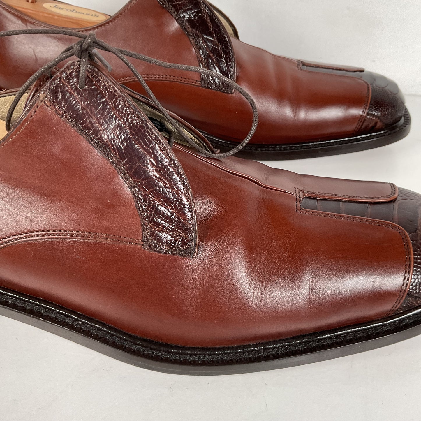 Belvedere Ostrich Leg Derby Shoes | Exotic | Men’s 10 M